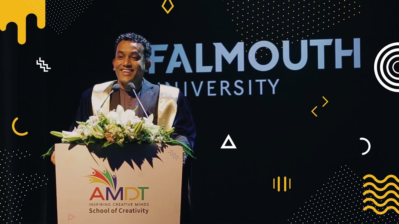 Bathiya Jayakody's speech at the AMDT School of Creativity's Graduation 2022 - Falmouth University