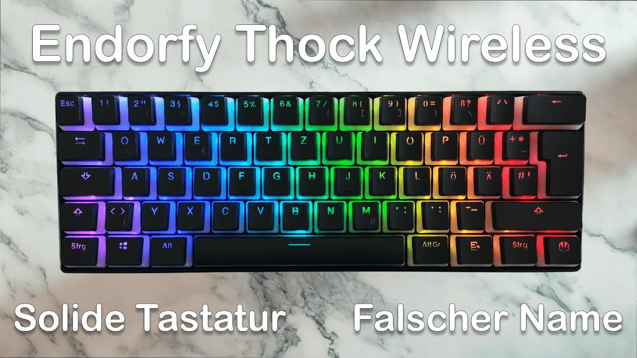 Solide Tastatur mit falschem Namen | ENDORFY Thock Compact Wireless Pudding Tastatur Review