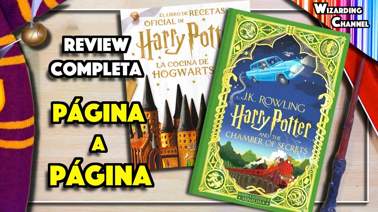 EDICIÓN MINALIMA - HP y la Cámara Secreta + Recetas Oficiales Harry Potter | REVIEW PÁGINA a PÁGINA