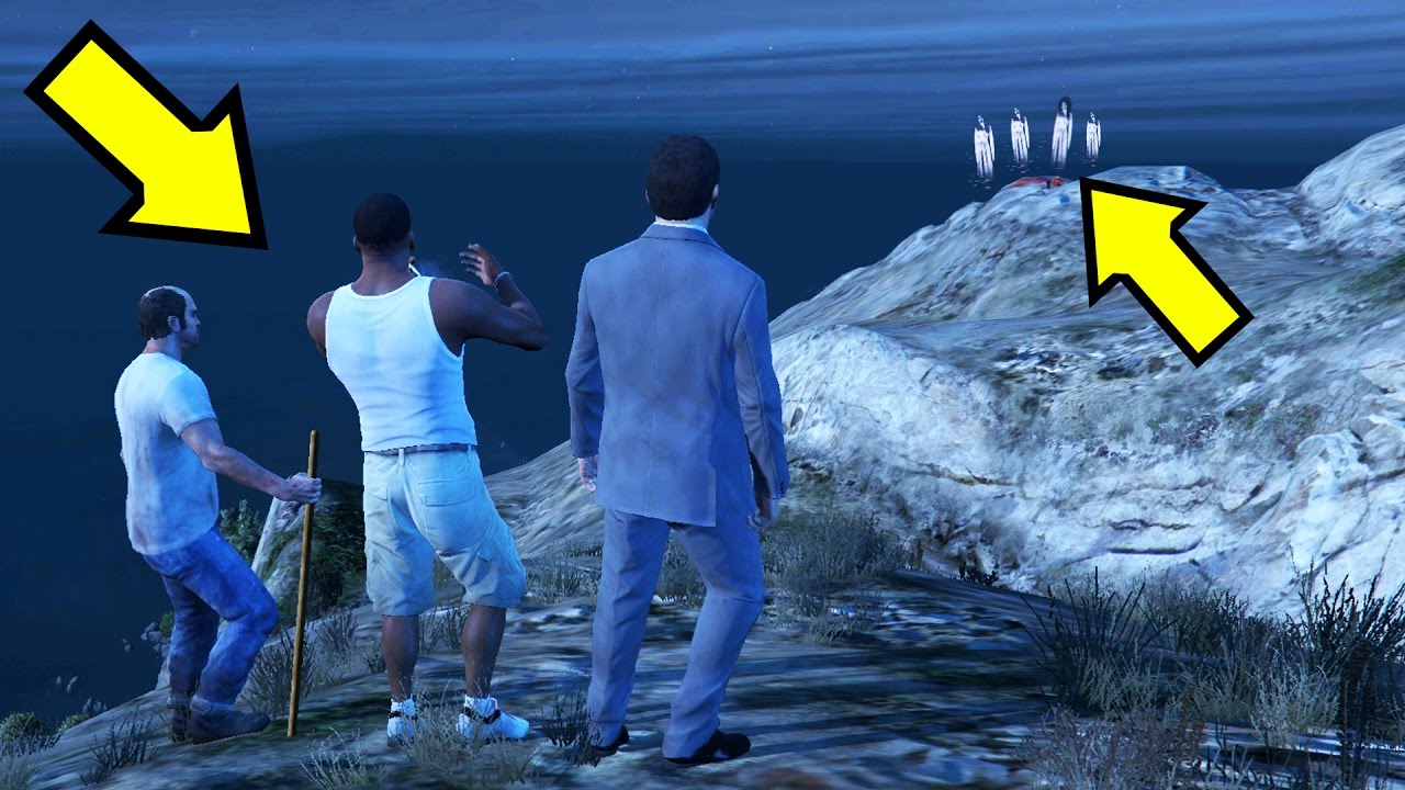 لن تصدق ما حدث بعدما اجتمع الثلاثة قرب الشبح في جي تي أي 5 | GTA V GHOST