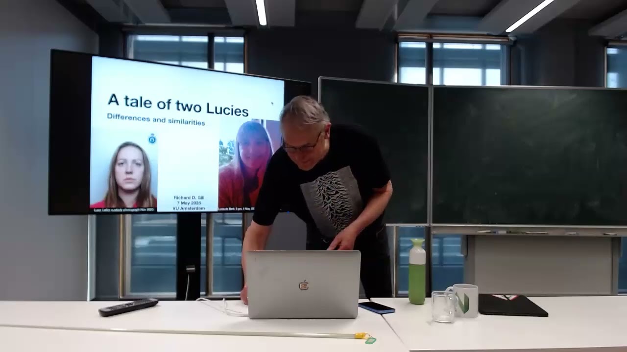 Talk on the Lucy Letby case at the Free University, Amsterdam, Wednesday May 7.