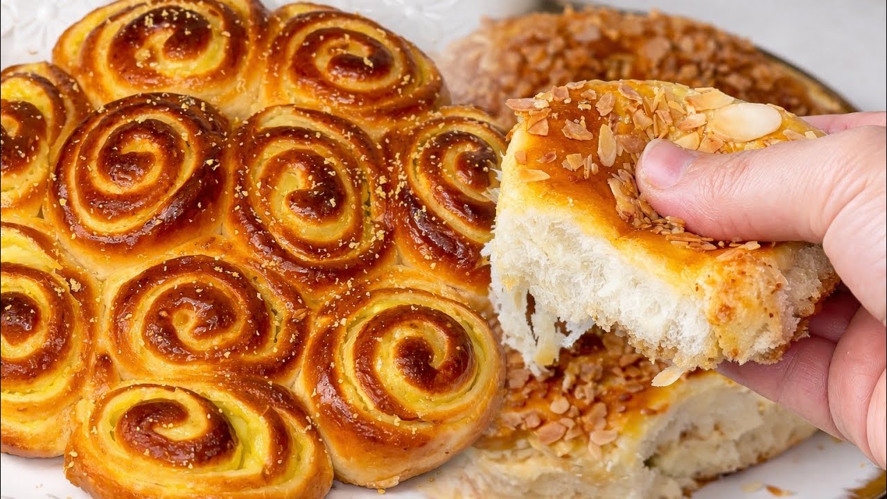 بريوش العيد لي غادي يدمنو عليه 😍 مقطن وخفيف بحال القطن 🤤 جوج أشكال راقيين بعجينة وحدة!