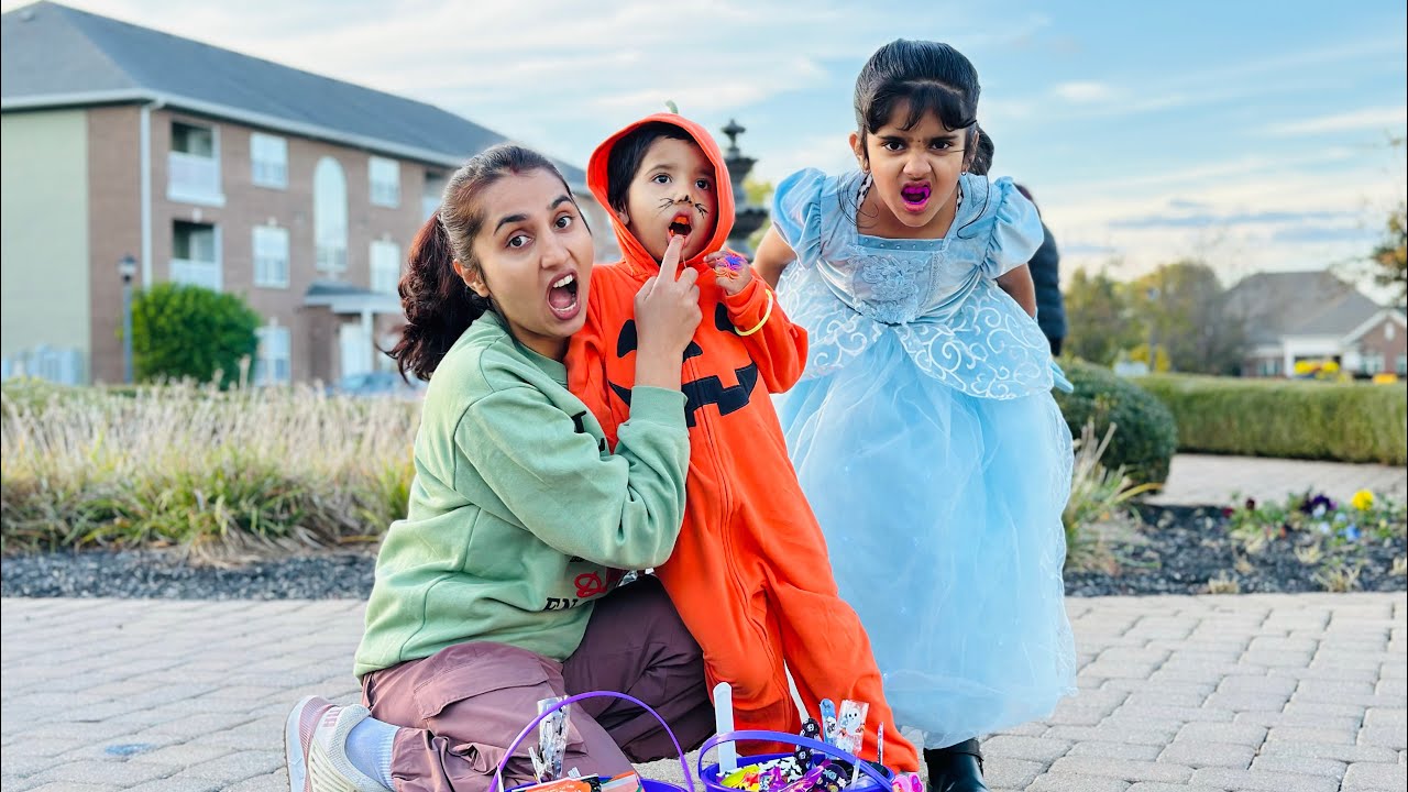 Halloween Evening tricks for kids |Day2 |Communitytreat |Public| Halloween Candy