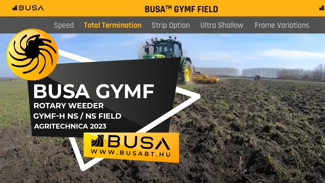 Busa GYMF - NS / H NS Rotary weeder on filed