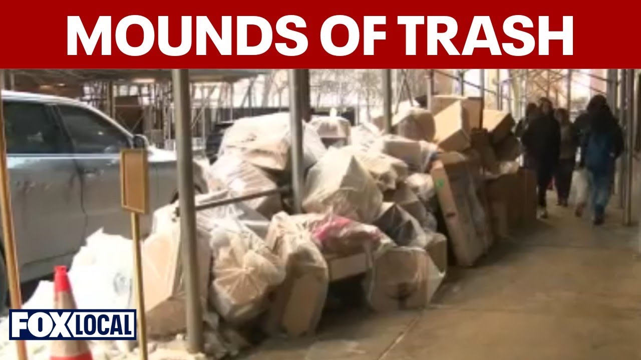 New York City streets clogged with garbage after winter storm
