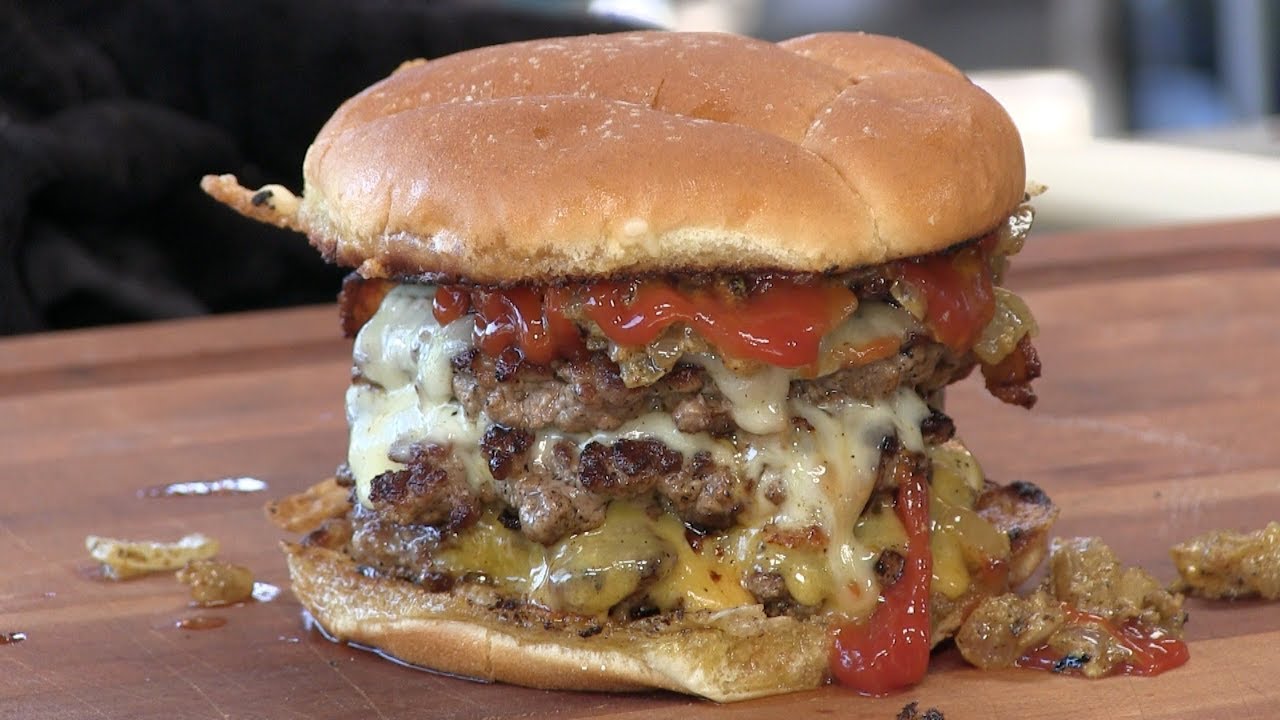 Triple Bacon Cheeseburger Recipe!