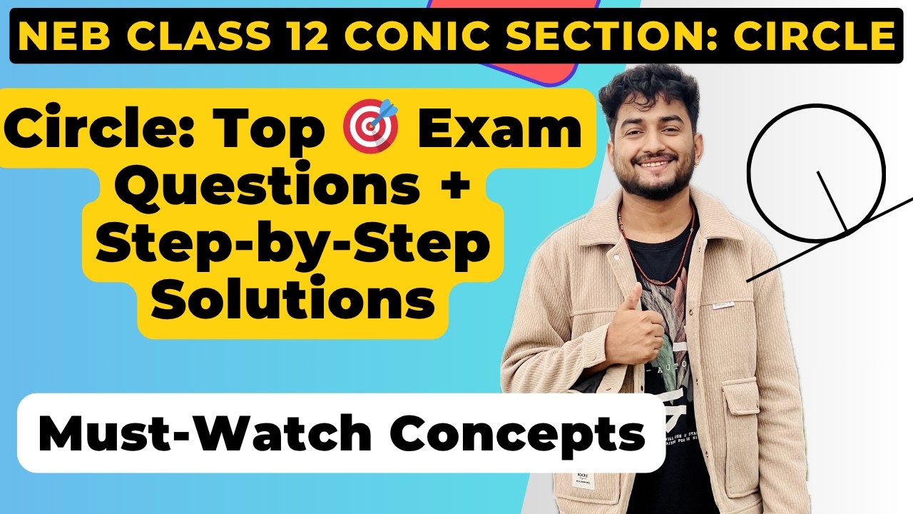 Class 12 CIRCLE ⭕️ || 4 Marks Only || Most Important Question from Circle in Nepali || Clear Concept
