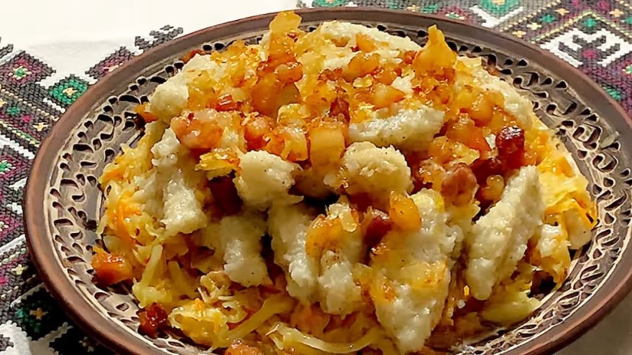 Шарі клюцки з підпаленою квашеною капустою-забута давня галицька страва#БабусиніРецепти