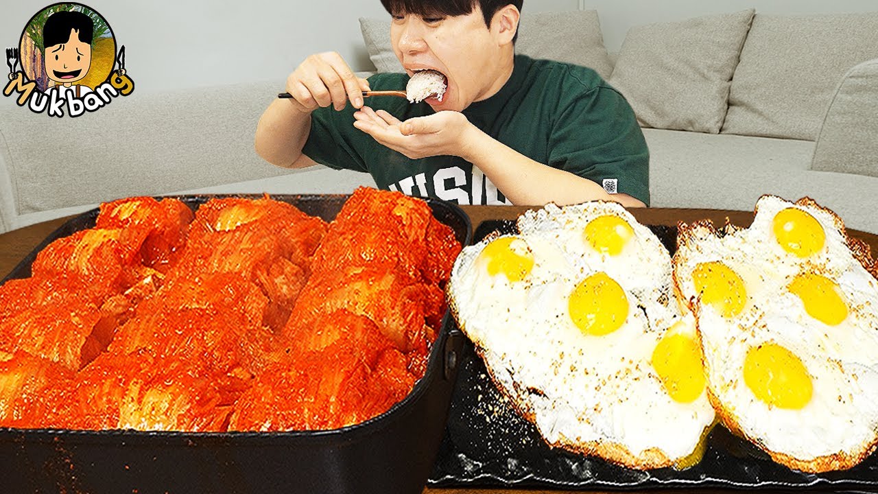 ASMR MUKBANG | кимчи ччиге, пибимбап, Жареная рыба рецепт ! принимать пищу