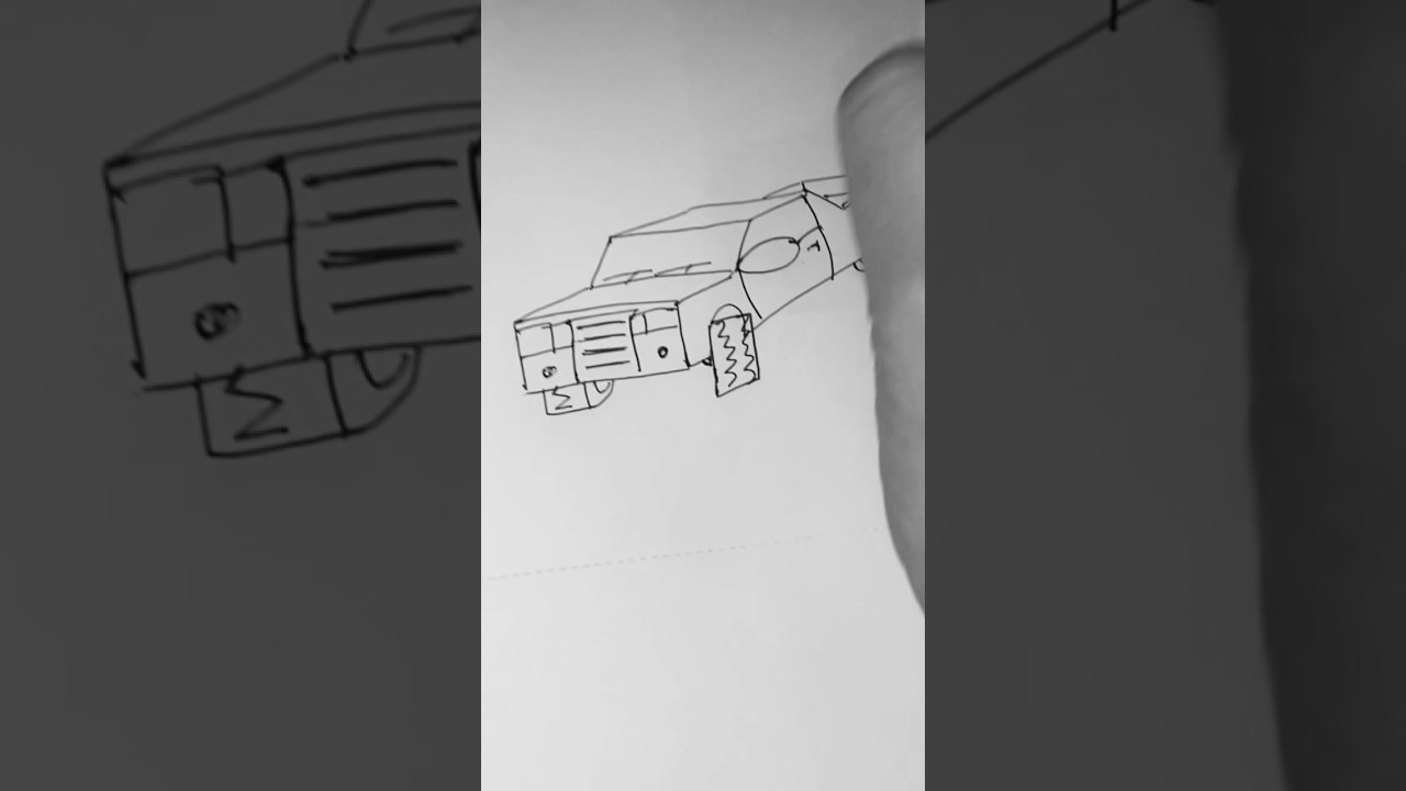 EASY WAY TO DRAW A CAR🔥