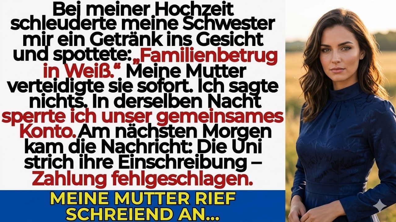 Meine Schwester schrie „Diese Familie ist ein Witz!“ – und warf bei der Hochzeit ein Glas auf mich