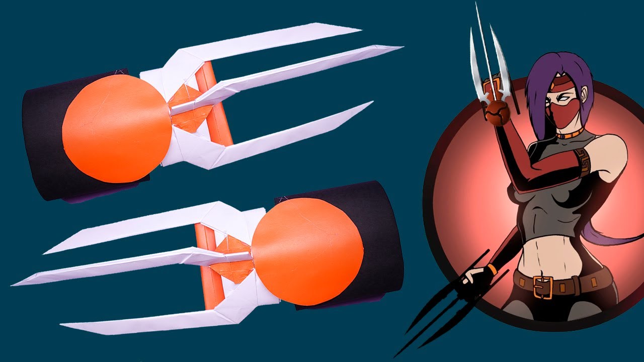 Easy origami Ninja Claw || Monk's Katars Paper Weapons || Shadow fight 2