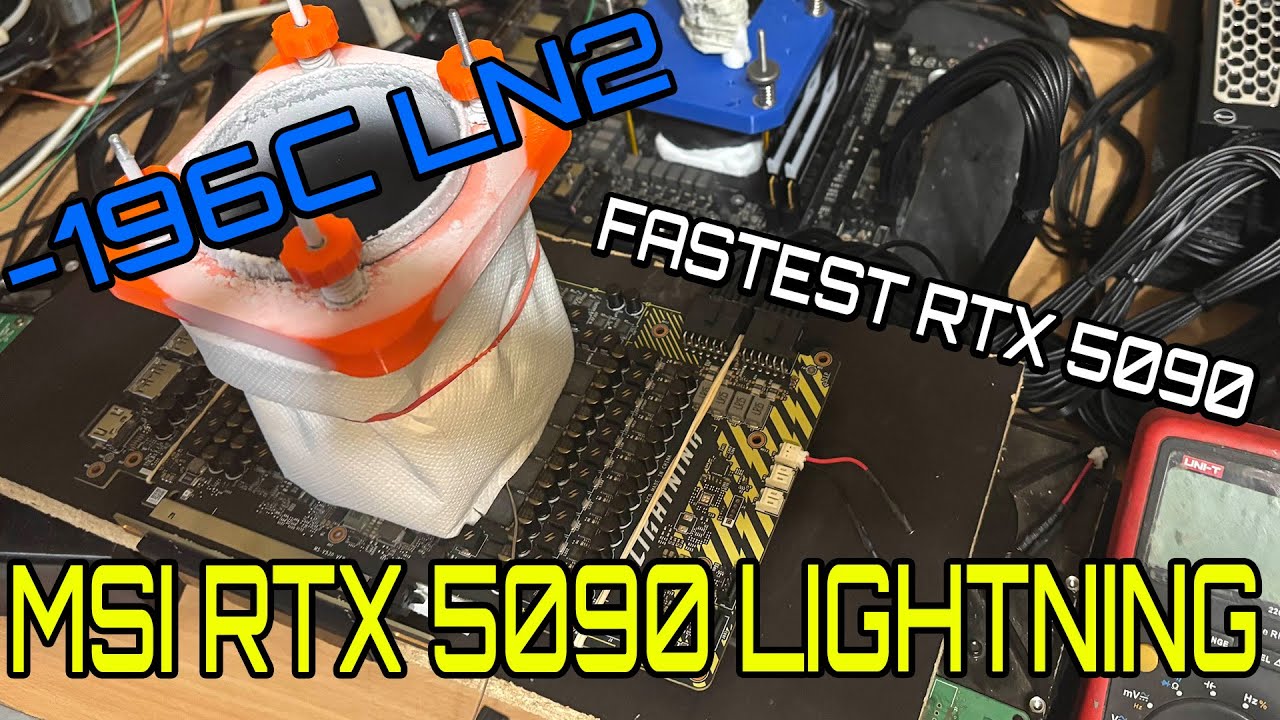 Overclocking MSI RTX 5090 Lightning on Liquid Nitrogen