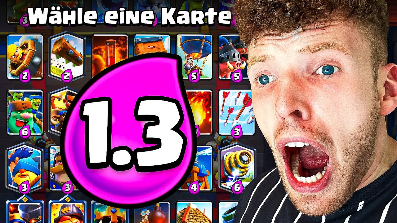 😱♻️NUR GÜNSTIGE KARTEN WÄHLEN, DOCH DANN... (unglaubliche Challenge) | Clash Royale Deutsch