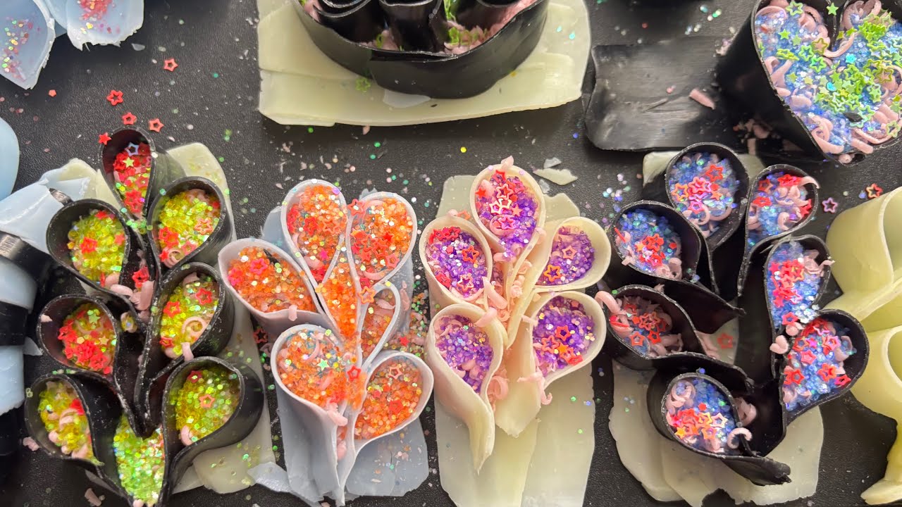 🖤✨ASMR CRUSHING SOAP GLITTER BOXES😍💆‍♀️ THERAPEUTIC | CRISPY CRUSHING SOUND🖤✨