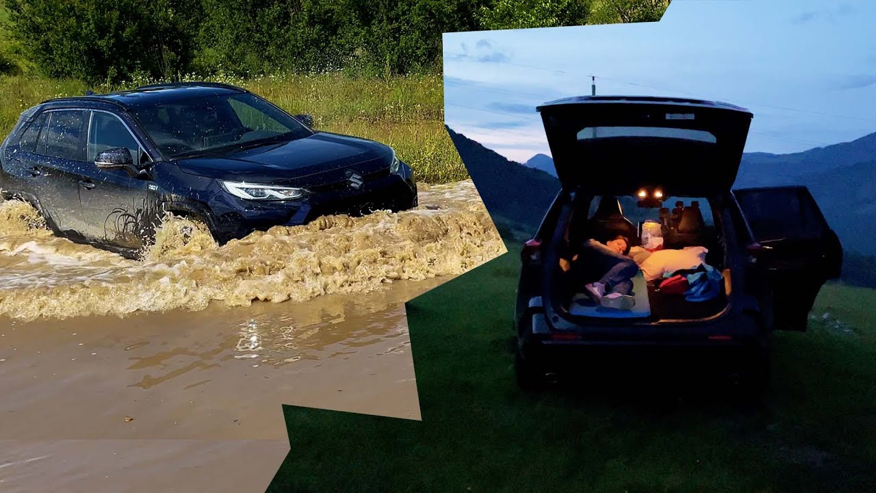 🚙 650 km de off road si camping cu noul Suzuki Across Plug-in Hybrid 🏕 Am dormit in el perfect 🏕
