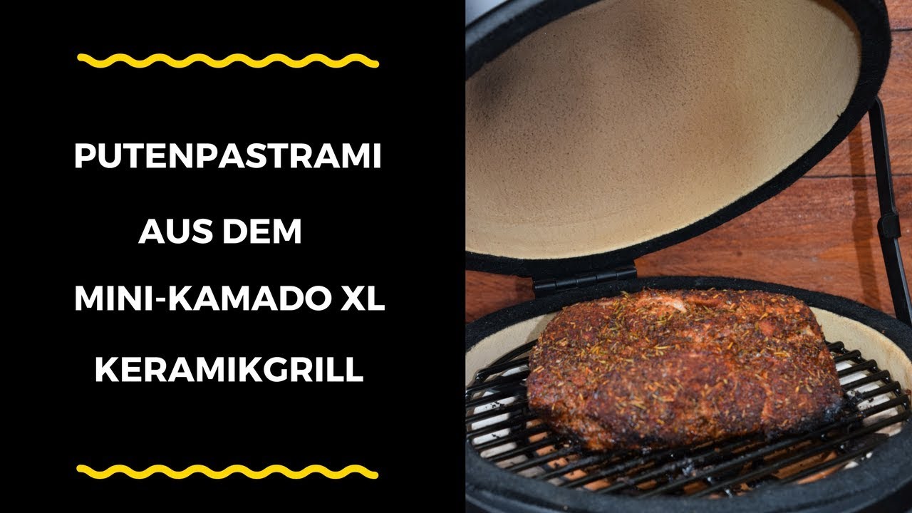 #024...Nücki´s Diner BBQ / Putenpastrami vom ``Mini Keramik Ei´´ Kamado XL