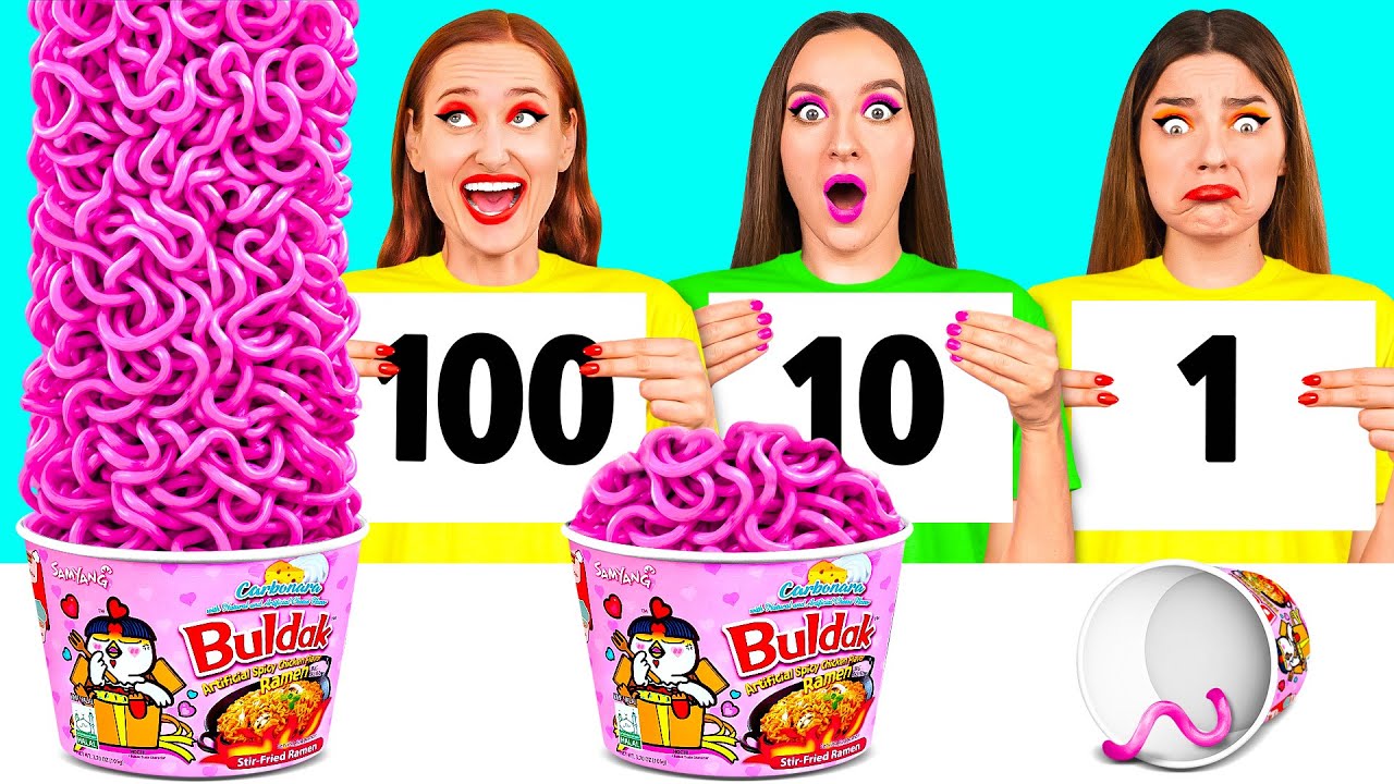 100 Слоев Еды Челлендж | Битвы с Едой от GoFun Challenge