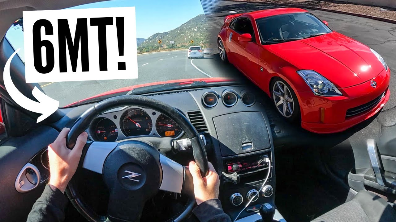 Как водить Nissan 350z с механической коробкой передач! *От первого лица*