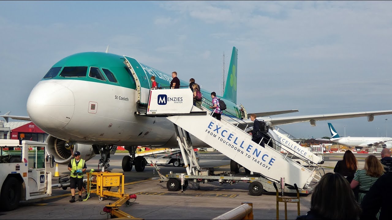 Aer Lingus Airbus A320-214 Manchester to Dublin | Full Flight