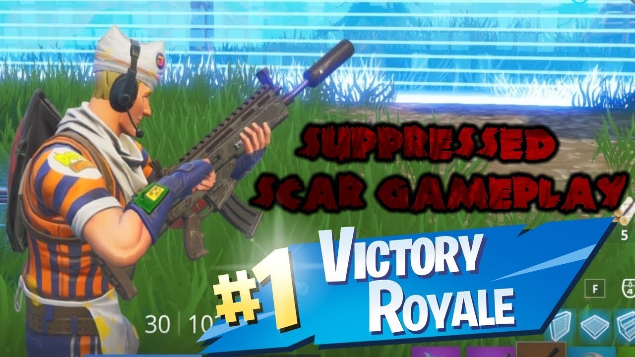 NEW Suppressed Scar Gameplay! (Fortnite)