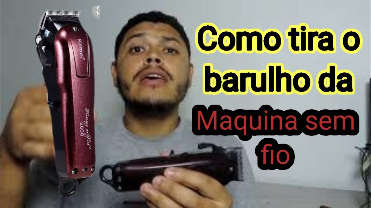 Como tirar o barulho da maquina sem fio.