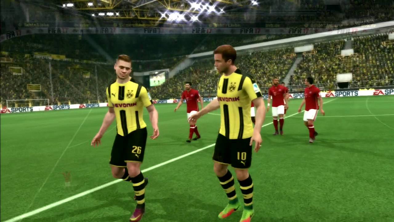 FIFA 17 Dortmund vs Bayern Munich Bundesliga Gameplay PS3