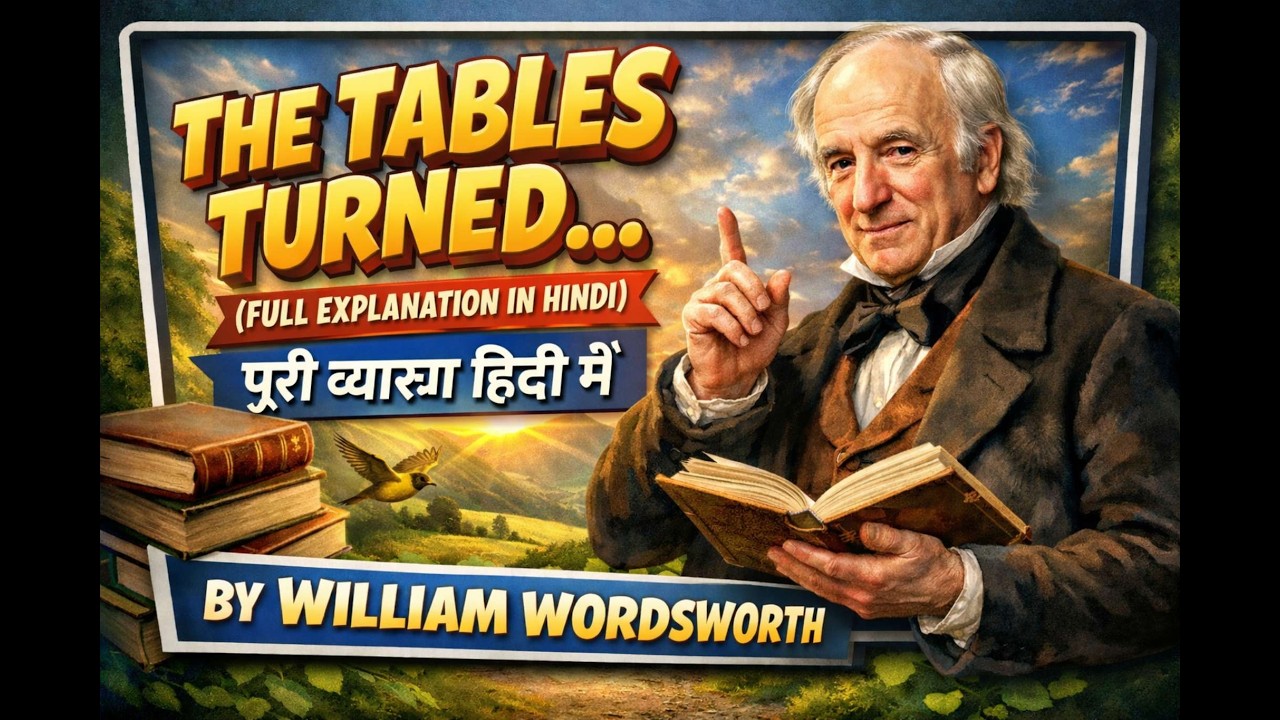 The Tables Turned by Rathi Sir.. It is the easy explanation in hindi. A didactic and nature poem