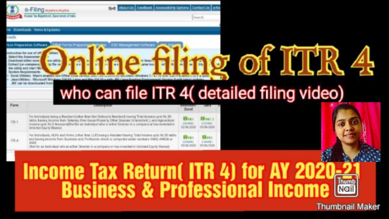 How to file Income Tax Return (ITR4)|| AY: 2020-21|| ITR4 kaise file kare