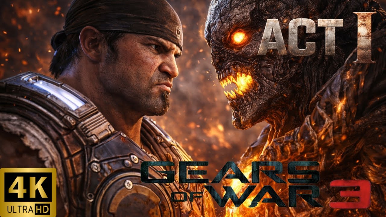Gears of War 3 – Act I (4K Cinematic Gameplay | No Commentary)