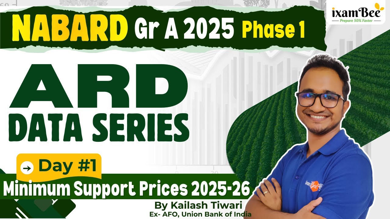 NABARD 2025 || ARD Data Series || Day 1 || Minimum Support Prices|| #msp