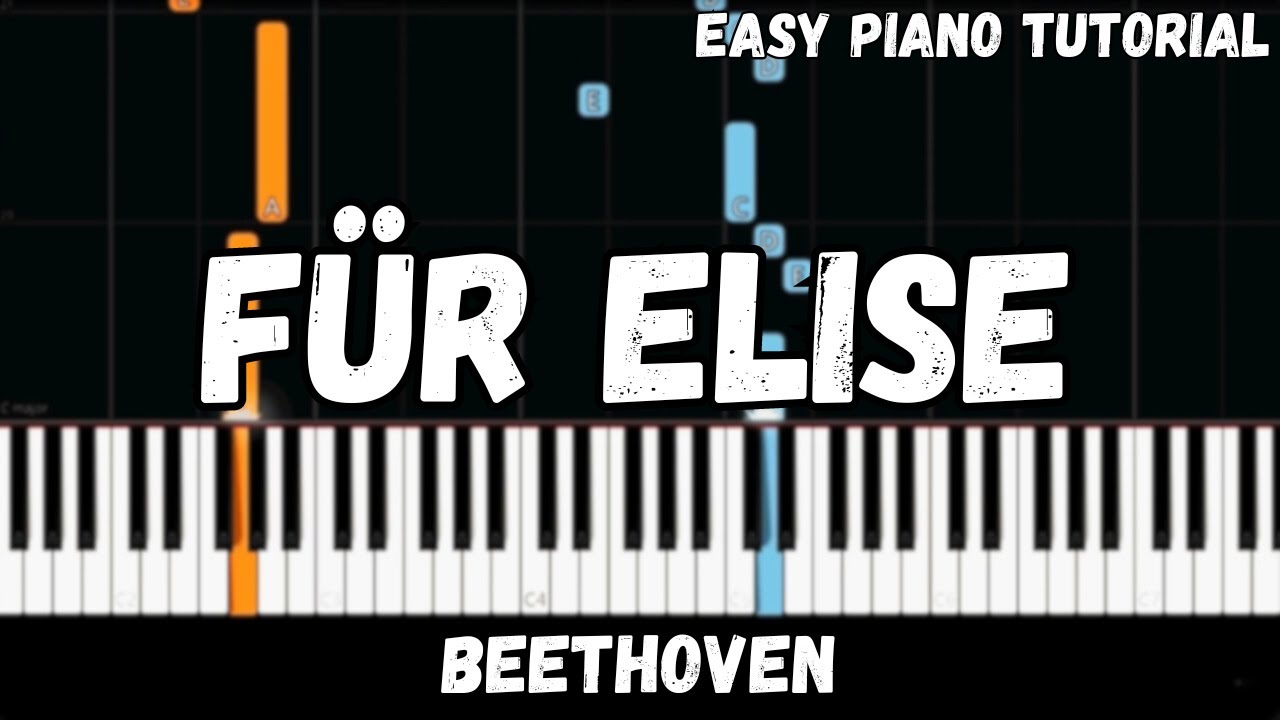 Beethoven - Für Elise (Easy Piano Tutorial)
