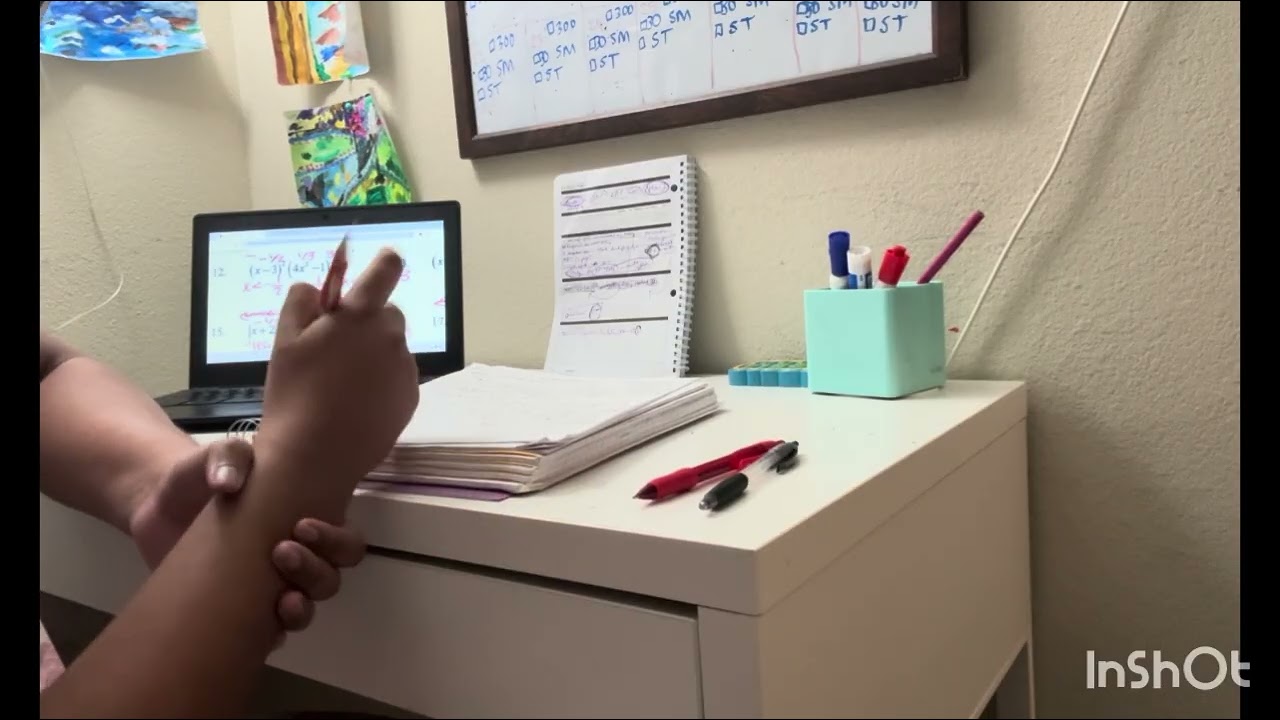 Productive after school study with me vlog | watch this to be motivated