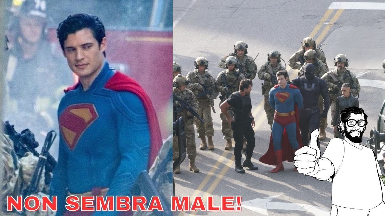 LE FOTO DAL SET DEL SUPERMAN DI GUNN: TROPPI PERSONAGGI?