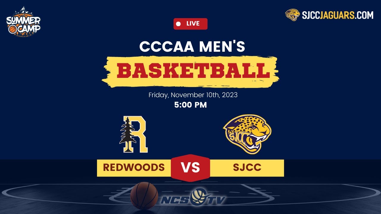 College of the Redwoods vs San Jose City College Men's Basketball LIVE 11/10/23