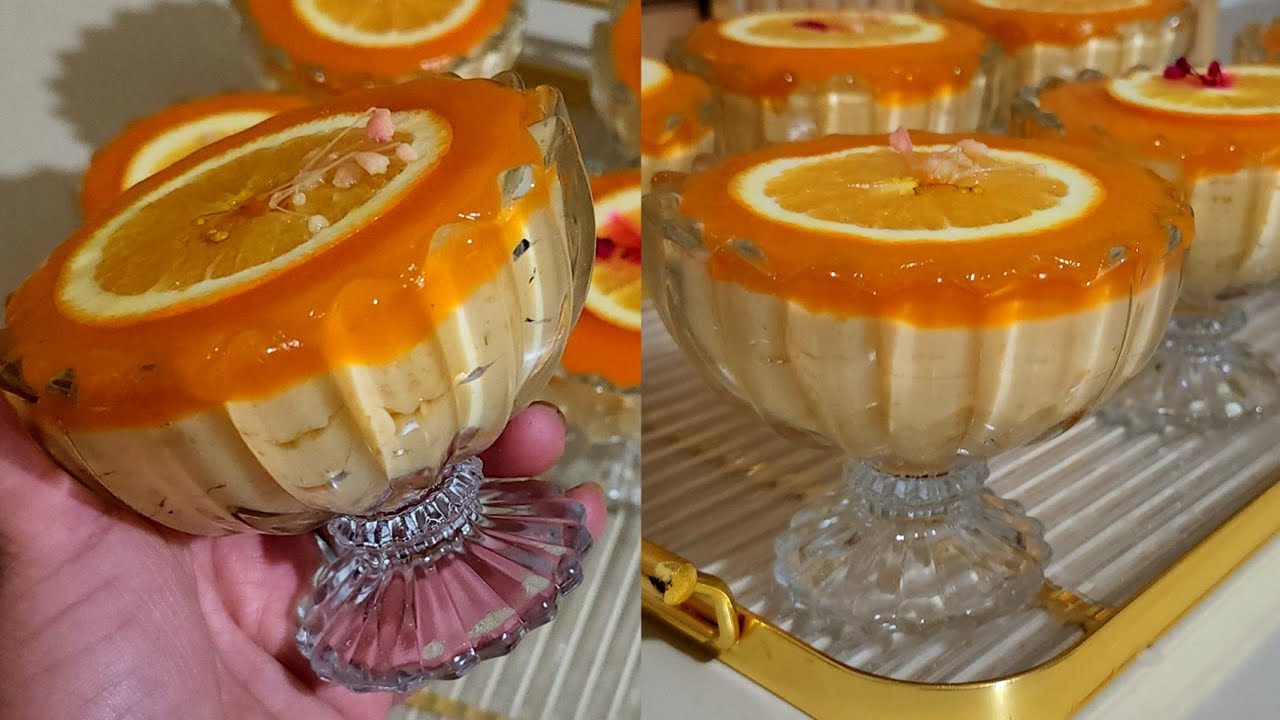 #تحلية البرتقال🍊 من اروع ماجربت😍بدون فرن ولا شكولا ولابيض ولانشاءمكونات موجودة في كل بيت لازم جربيها