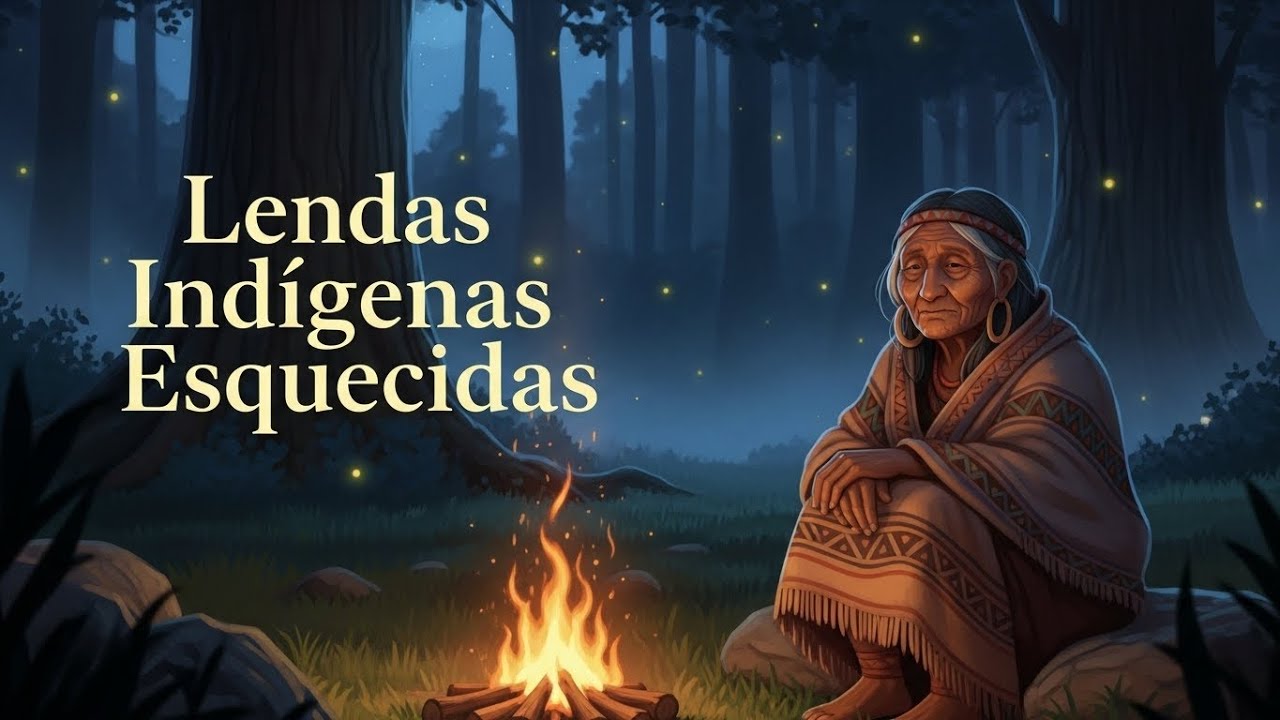 Lendas Indígenas Sussurradas no Silêncio da Noite | Histórias para Dormir com Chuva de Fundo