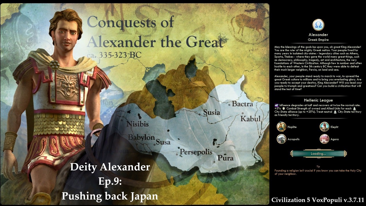 Civ 5 Vox Populi: Deity Alexander - Ep.9: Pushing back Japan