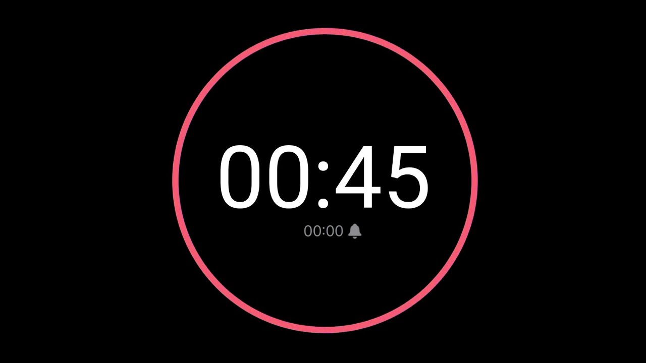 45 Second Countdown Timer / iPhone Timer Style