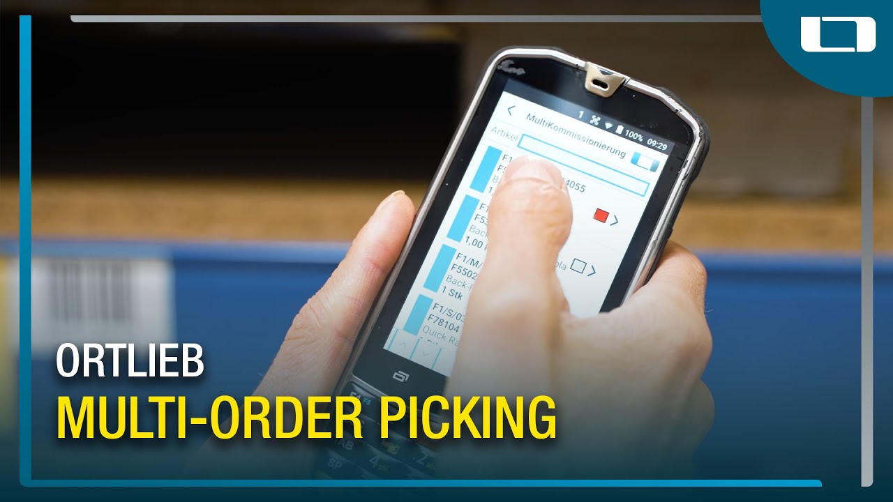 Digital warehouse management with multi-order picking at Ortlieb GmbH