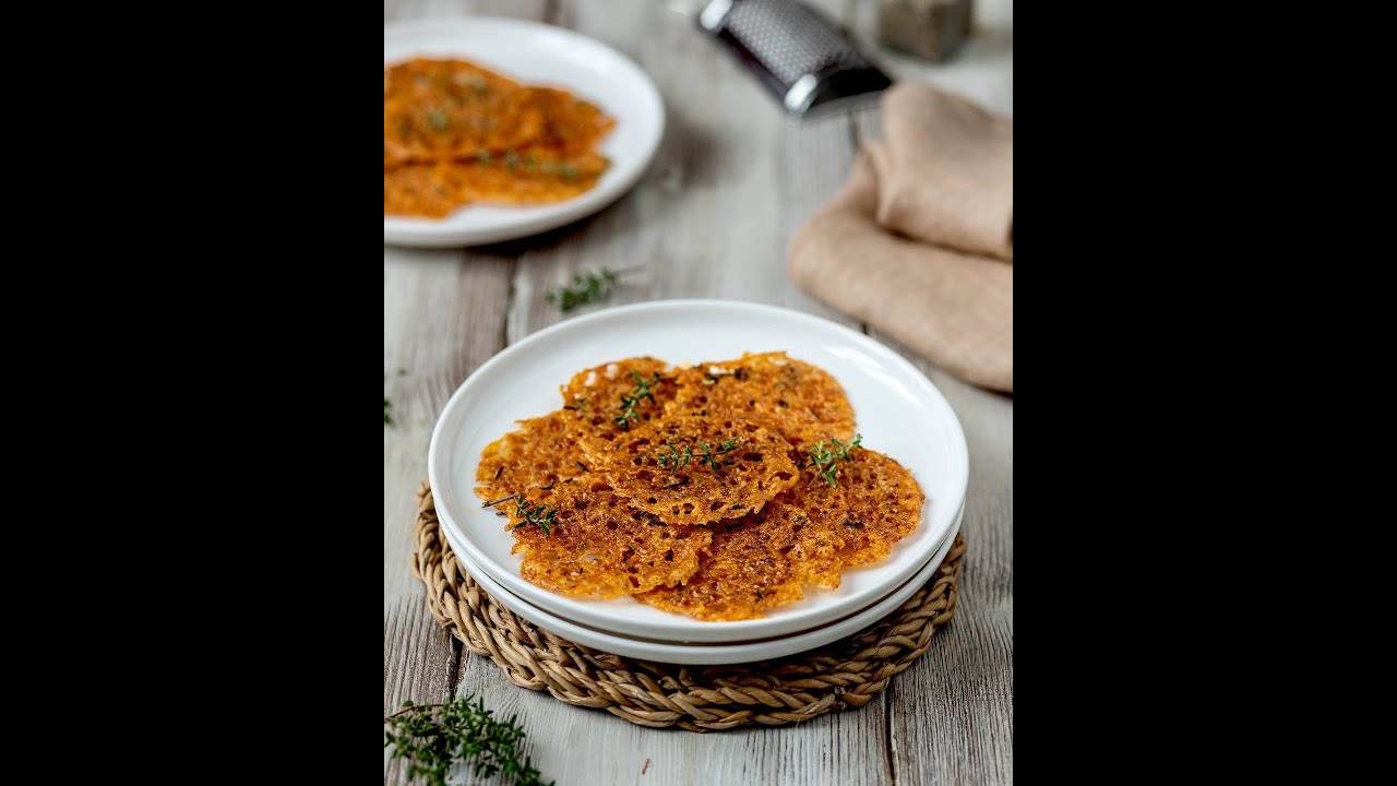 Chips  di parmigiano, cialdine di parmigiano croccanti
