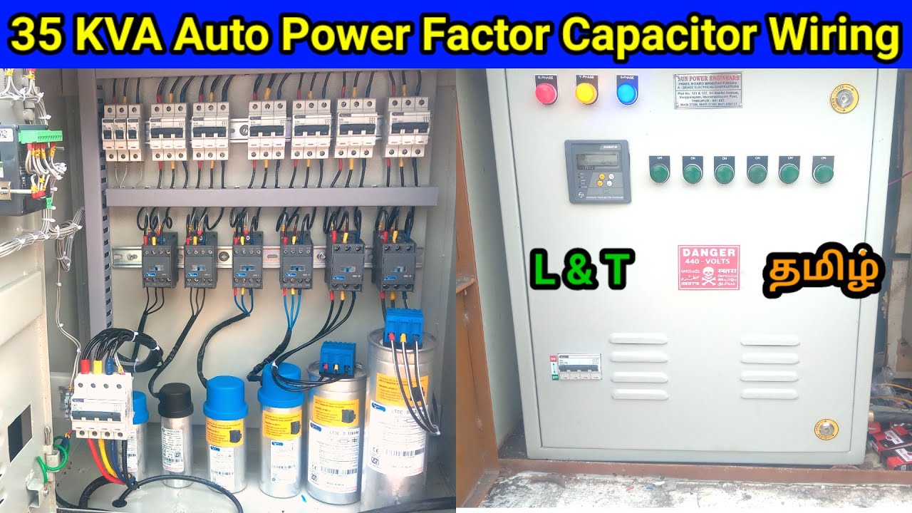 Power Factor Capacitor Wiring Connection Tamil | 35 KVA APFC Auto Power Factor