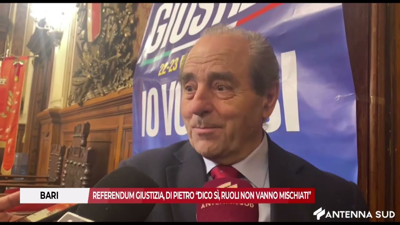 03 MARZO 2026 -  BARI: REFERENDUM GIUSTIZIA, DI PIETRO 