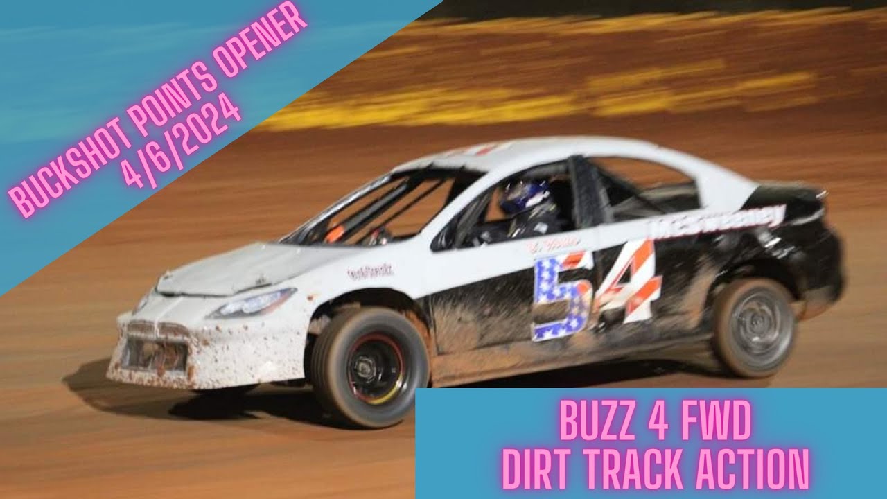 FWD Dirt Track Racing in a Dodge Neon | Buckshot Raceway Buzz 4  4/6/2024