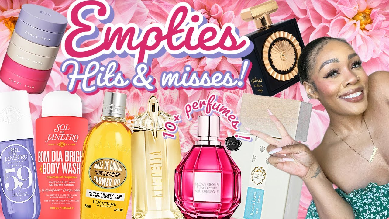 EMPTIES! Over 10 Perfumes & Tons Of Beauty Products! Are These Viral Products Worth It?