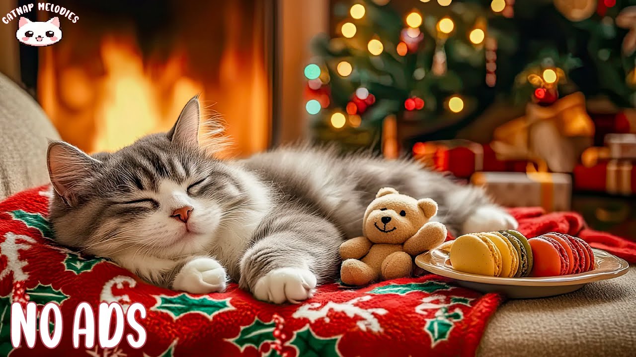 Relaxing Christmas Music for Cats 🎅✨ Calming Christmas Sounds for Anxiety, Healing and Deep Sleep
