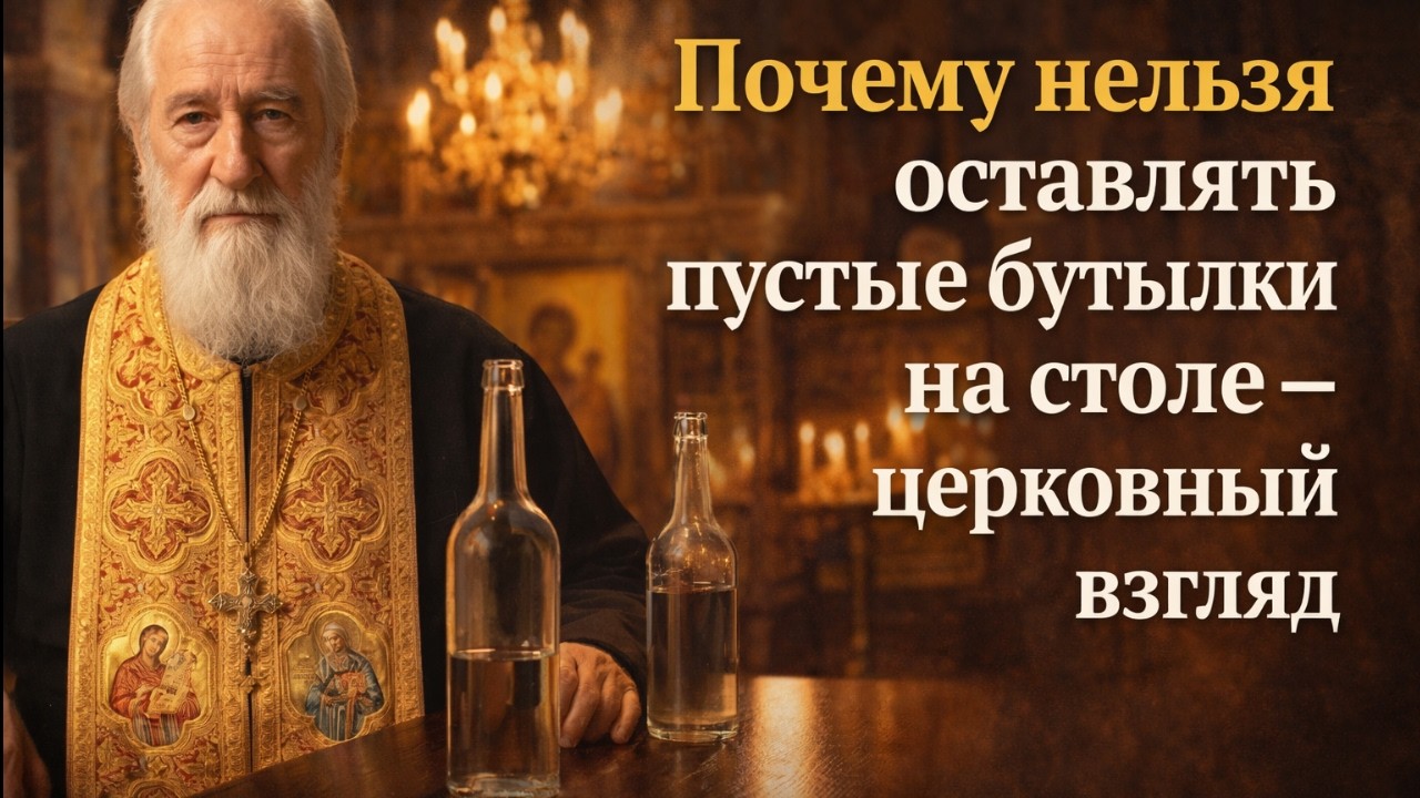 Почему нельзя оставлять пустые бутылки на столе — церковный взгляд и народные приметы