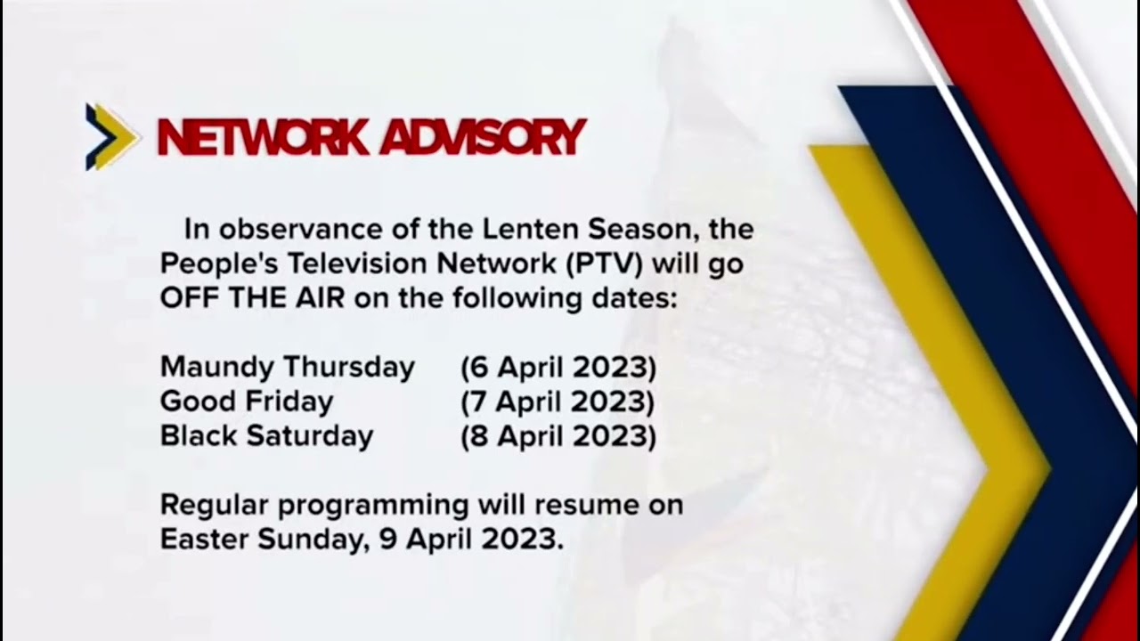 PTV 4: Network Advisory (2023)