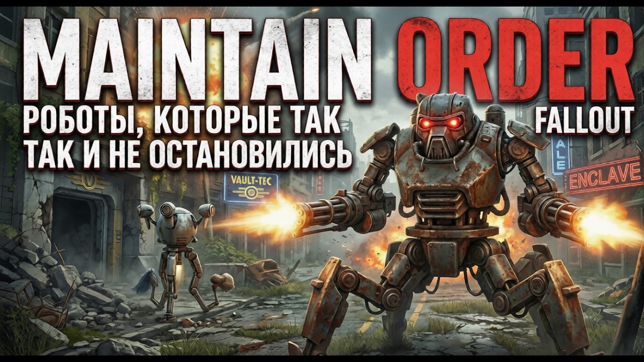 «Maintain Order»: роботы, которые так и не получили приказ остановиться