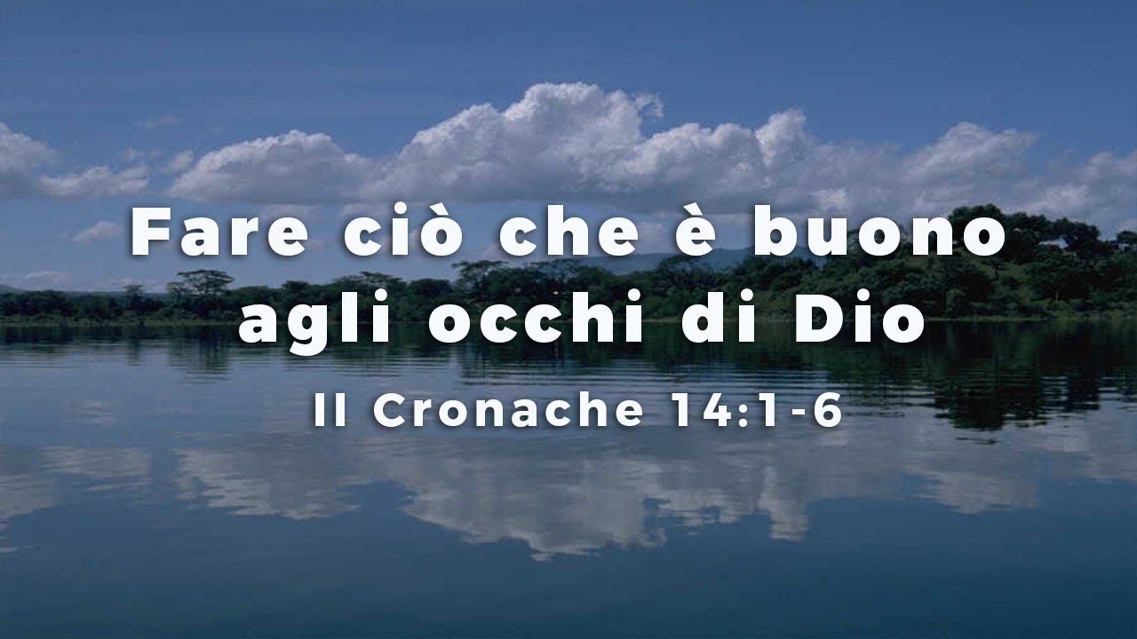 Fare ciò che è buono agli occhi di Dio